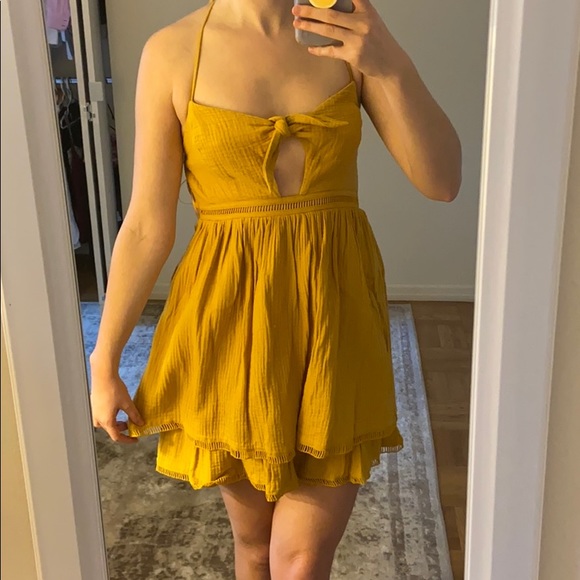 Endless Rose Mustard Yellow Sundress - Picture 3 of 8